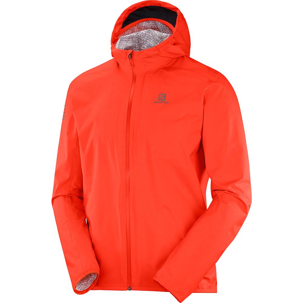 Salomon BONATTI WP JKT M - Mens Jackets - Orangered - NZ (39518-TPRN)